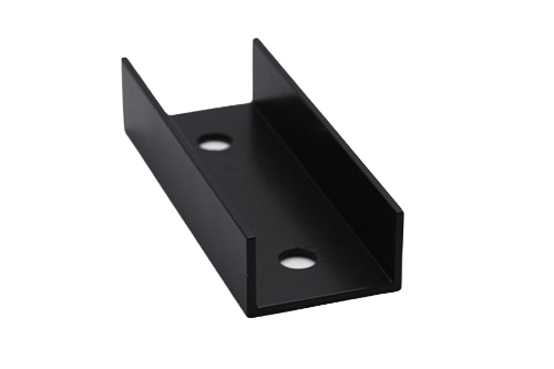 Connector for mounting profiles. 120x40x25 / ALU / Black