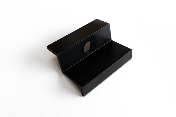 End clamp 30 mm - black / ALU