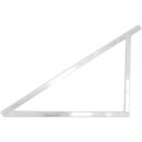 Mounting triangle - horizontal 15 degrees / ALU / Set