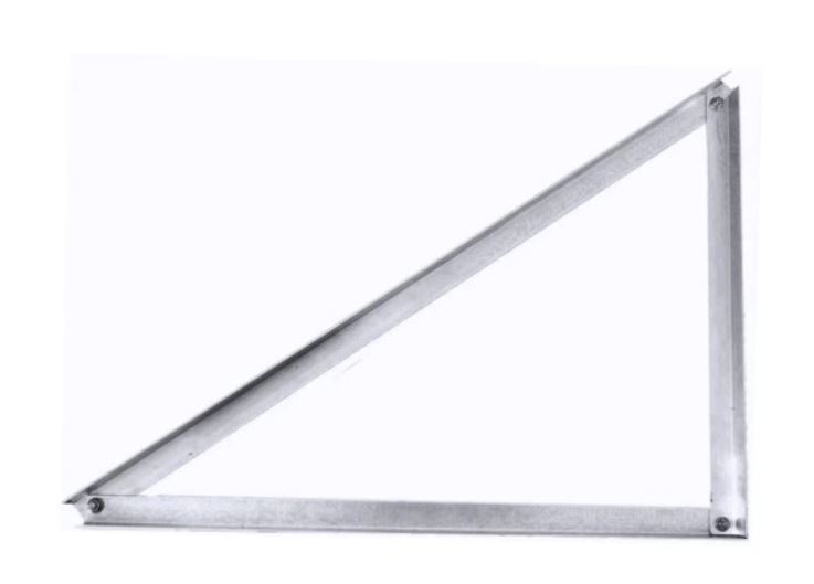 Mounting triangle - horizontal 30 degrees / ALU / Set