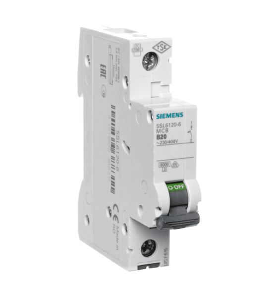 SIEMENS circuit breaker B20 1P